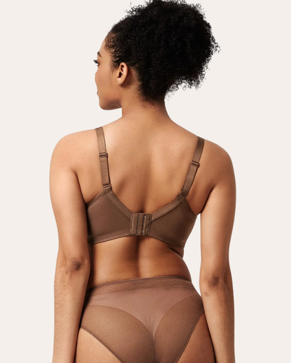Coffee Breast Minimizer Bra - Enchante