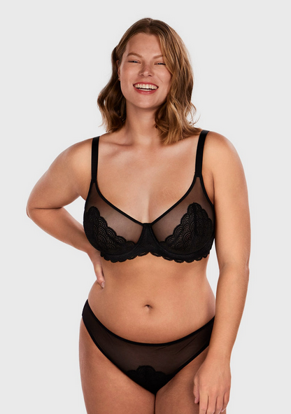Mermaid Lace Minimizer Bra